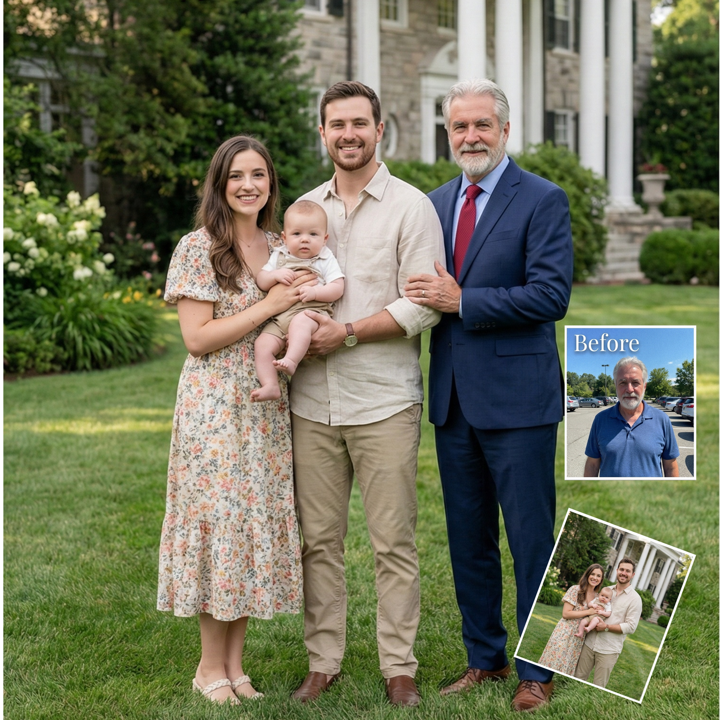 Add Person to Photo & Seamless Merge — Custom Digital Portrait (HD, Print-Ready) by Phoenix Tree Studio