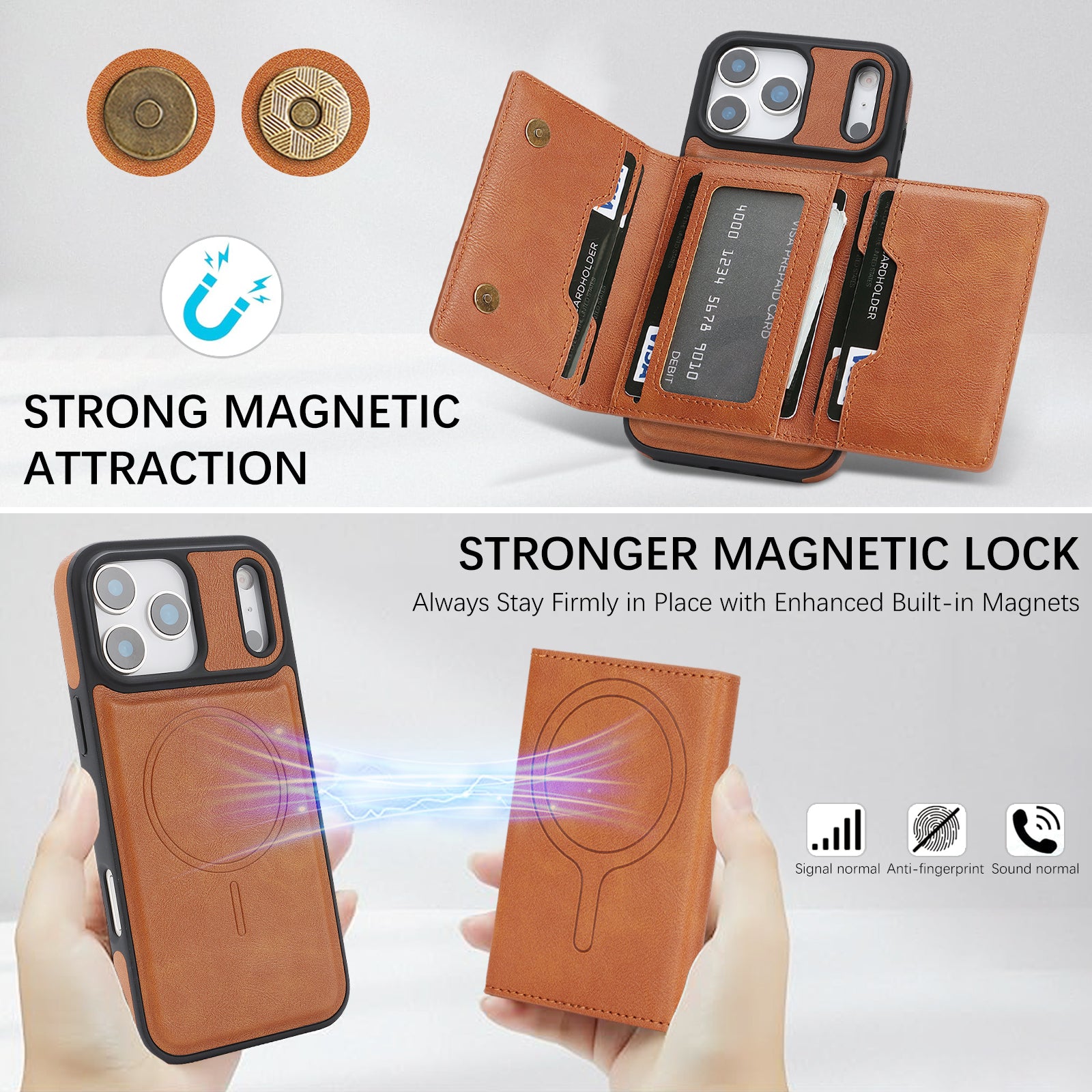 Phoenix Bespoke™: 2-in-1 Magnetic Detachable Wallet Case with MagSafe & Mega Capacity for Samsung S25-S23 Series by Phoenix Tree Studio