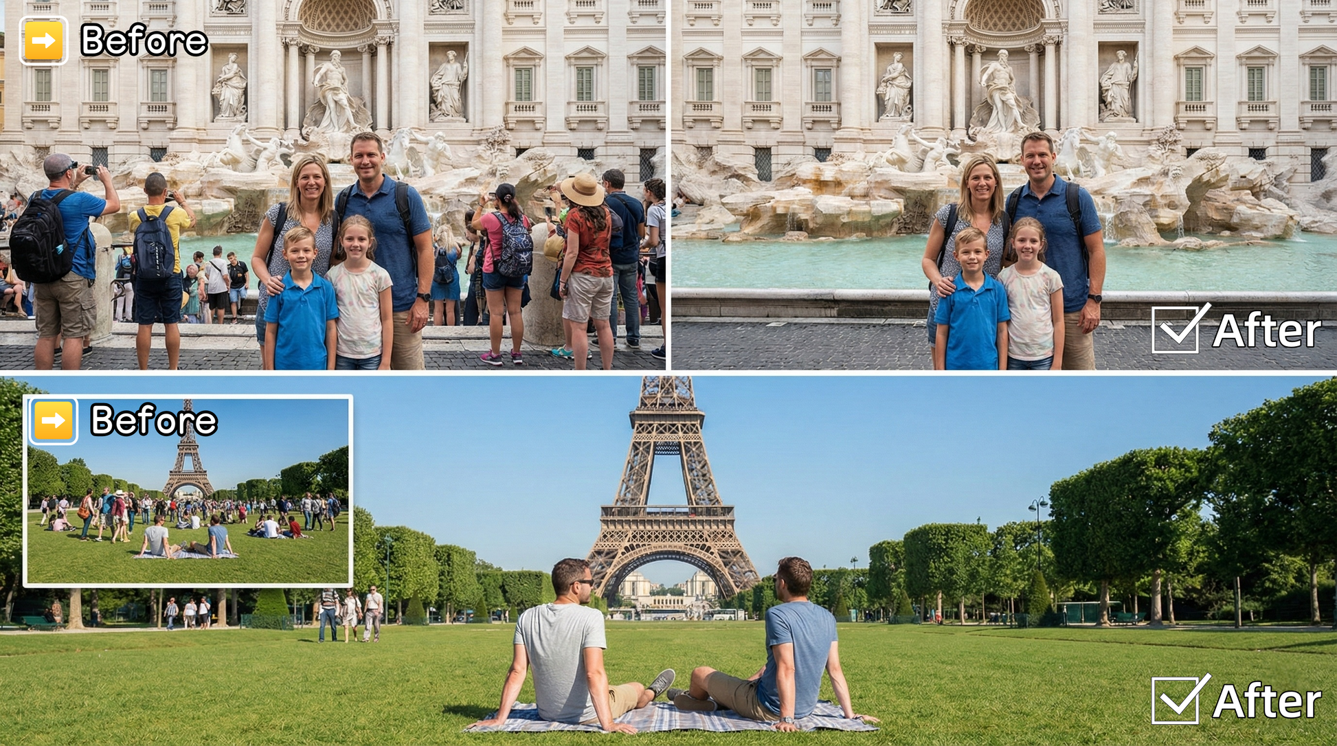 Professional Photo Retouching - Remove People, Tourists & Unwanted Objects by Phoenix Tree Studio
