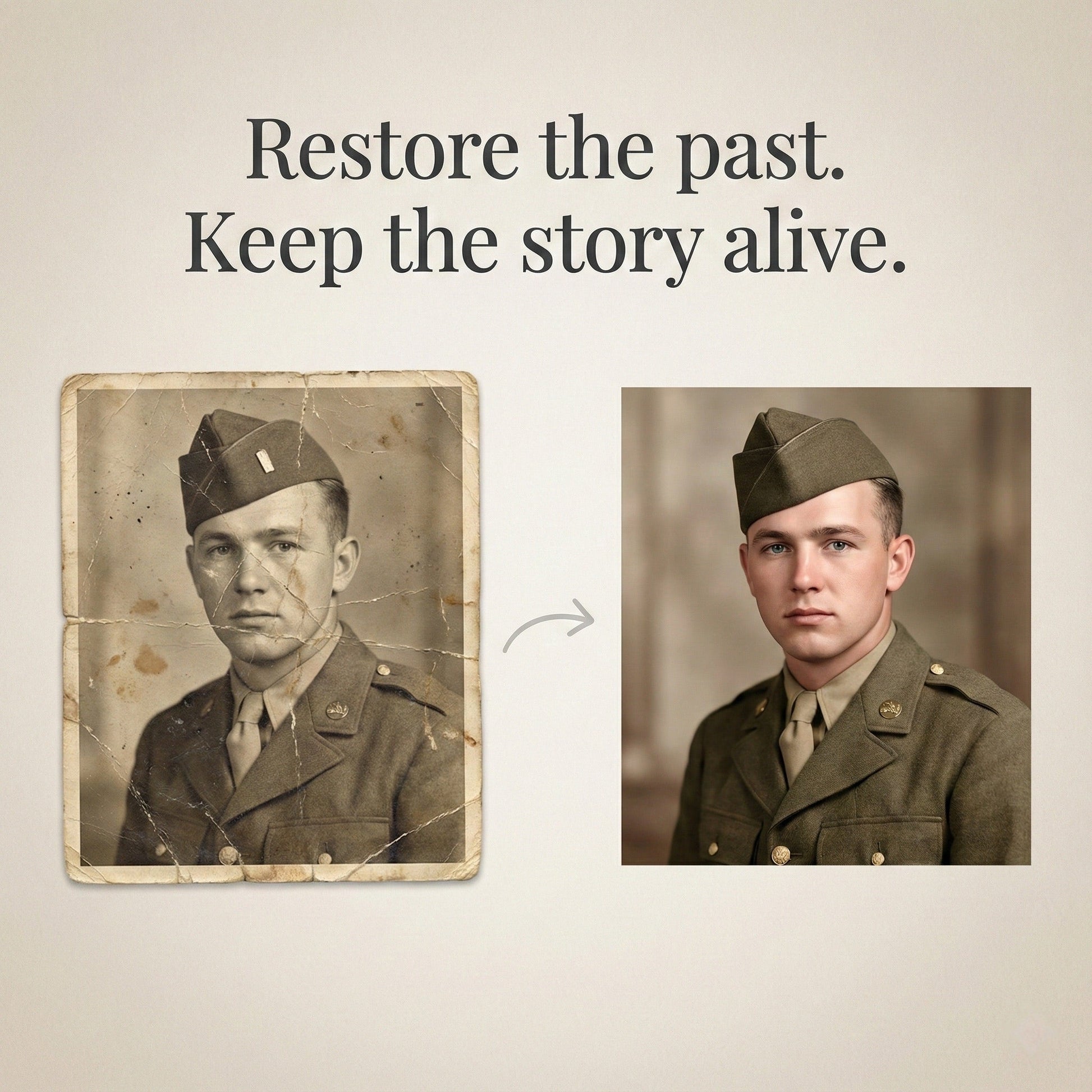 Live Memory™ - Old Photo Restoration Service - Repair, Sharpen & Colorize by Phoenix Tree Studio