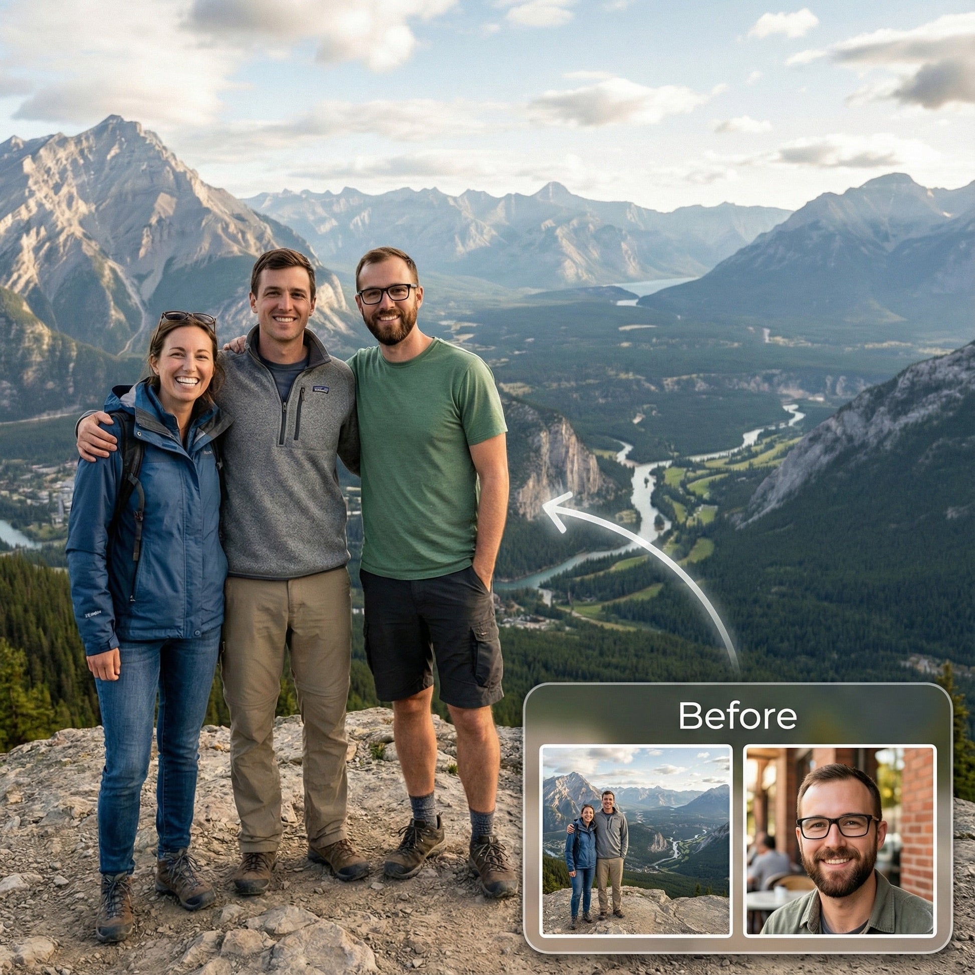 Add Missing Friend to Vacation Photo - Realistic Travel Memory Merge by Phoenix Tree Studio