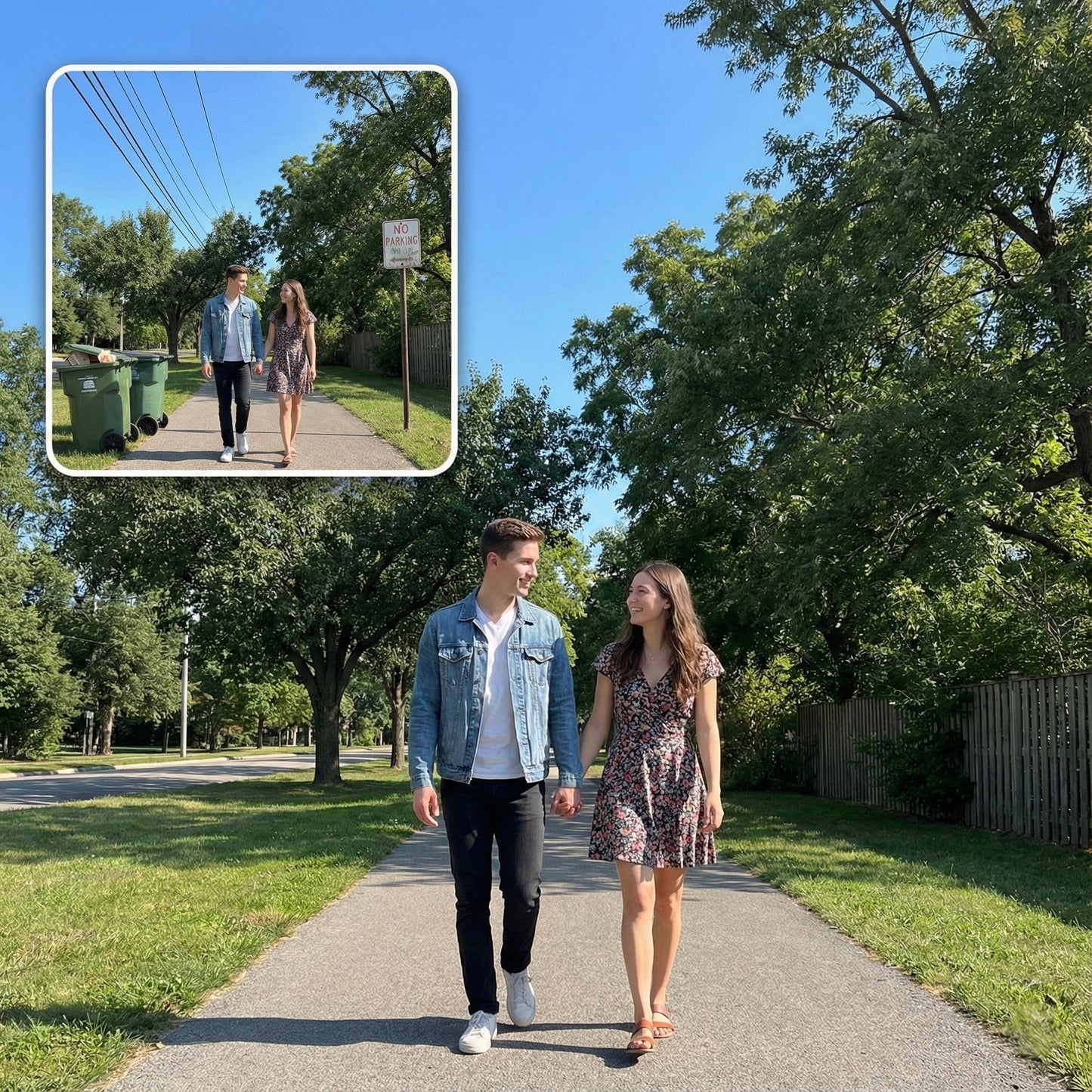 Remove Distracting Objects from Photo - Trash Cans, Wires & Signs Cleanup by Phoenix Tree Studio