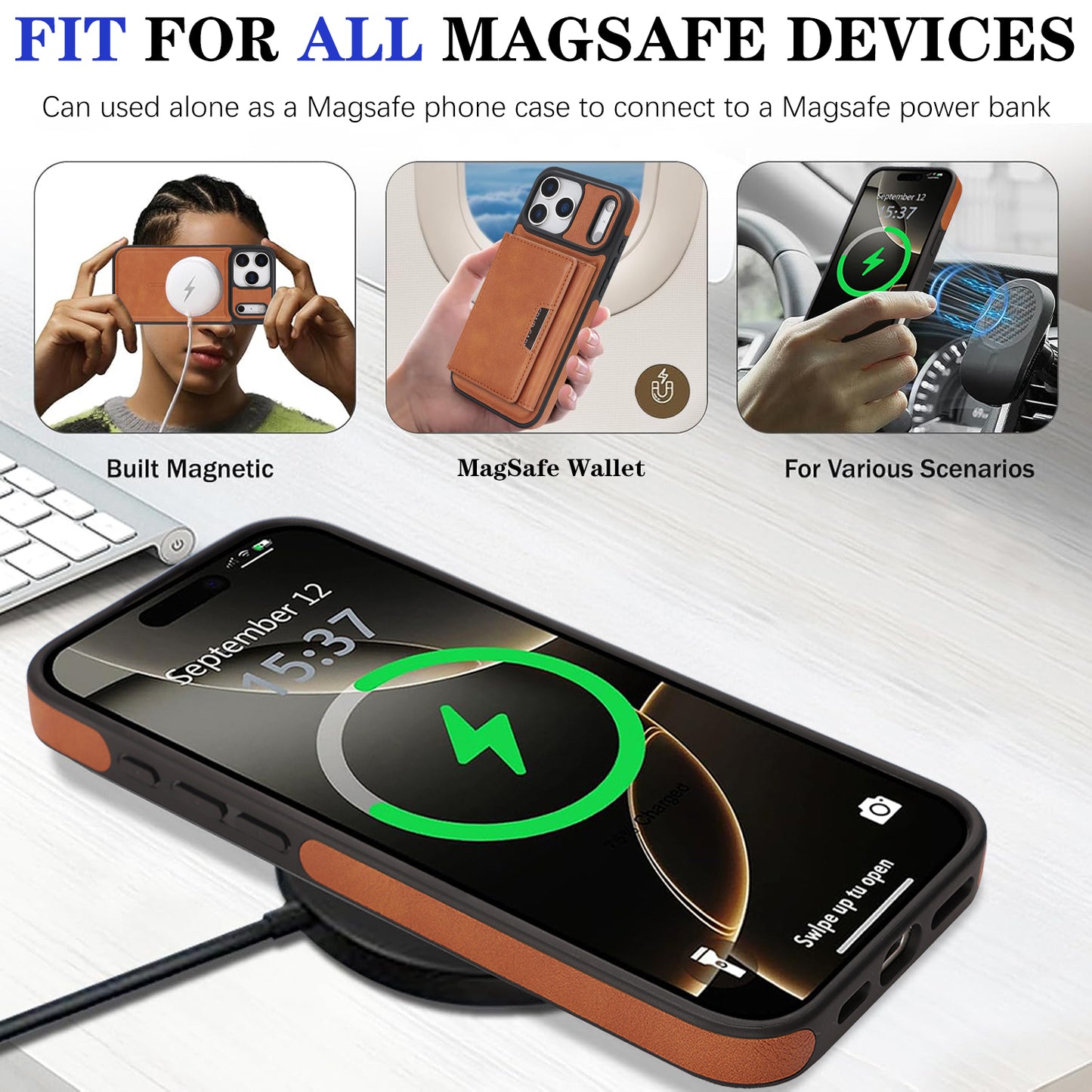 Phoenix Bespoke™: 2-in-1 Magnetic Detachable Wallet Case with MagSafe & Mega Capacity for Samsung S25-S23 Series by Phoenix Tree Studio