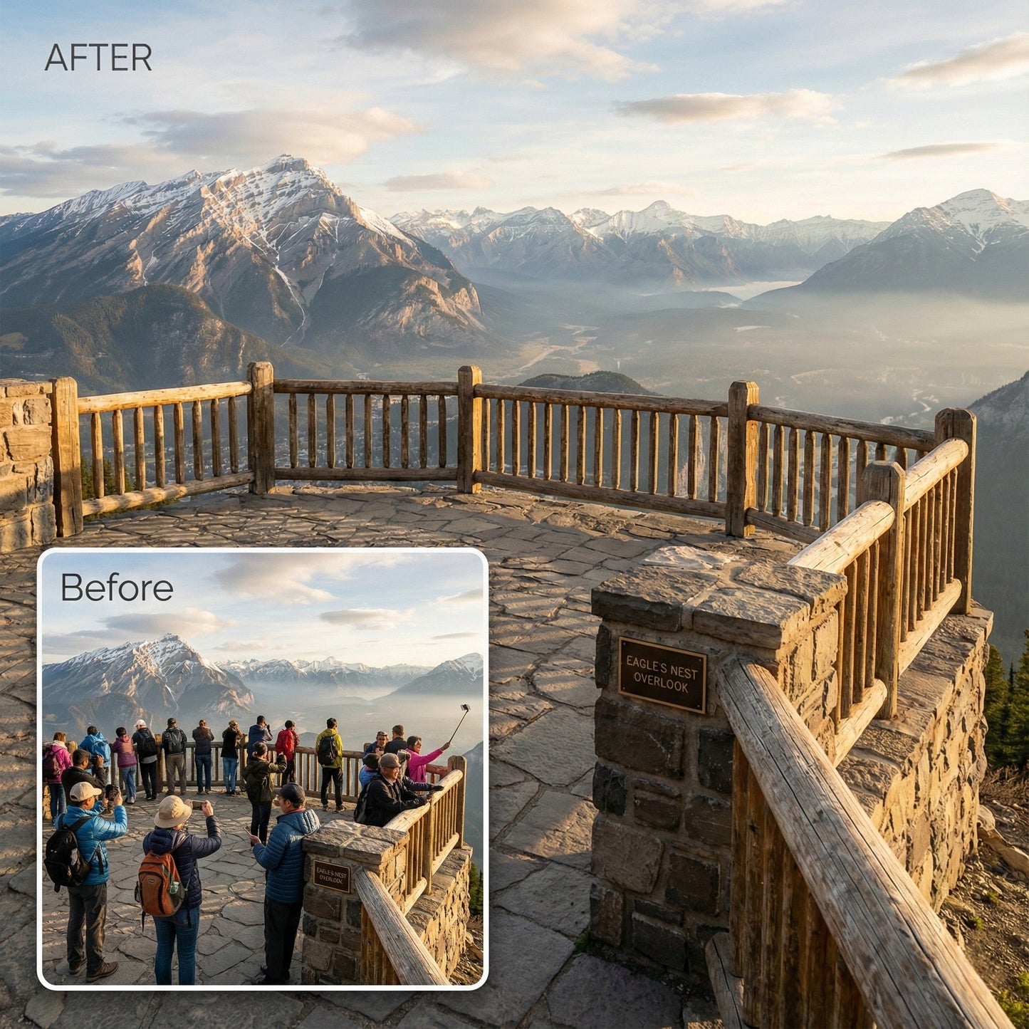 Remove Tourists & Crowds from Travel Photo - Realistic Landmark Cleanup Service by Phoenix Tree Studio