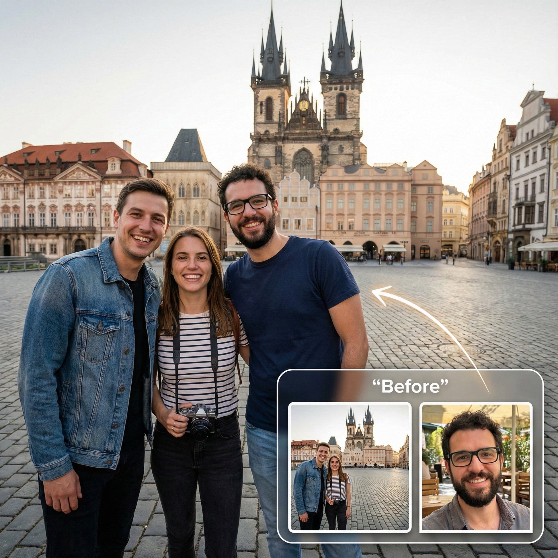 Add Missing Friend to Vacation Photo - Realistic Travel Memory Merge by Phoenix Tree Studio