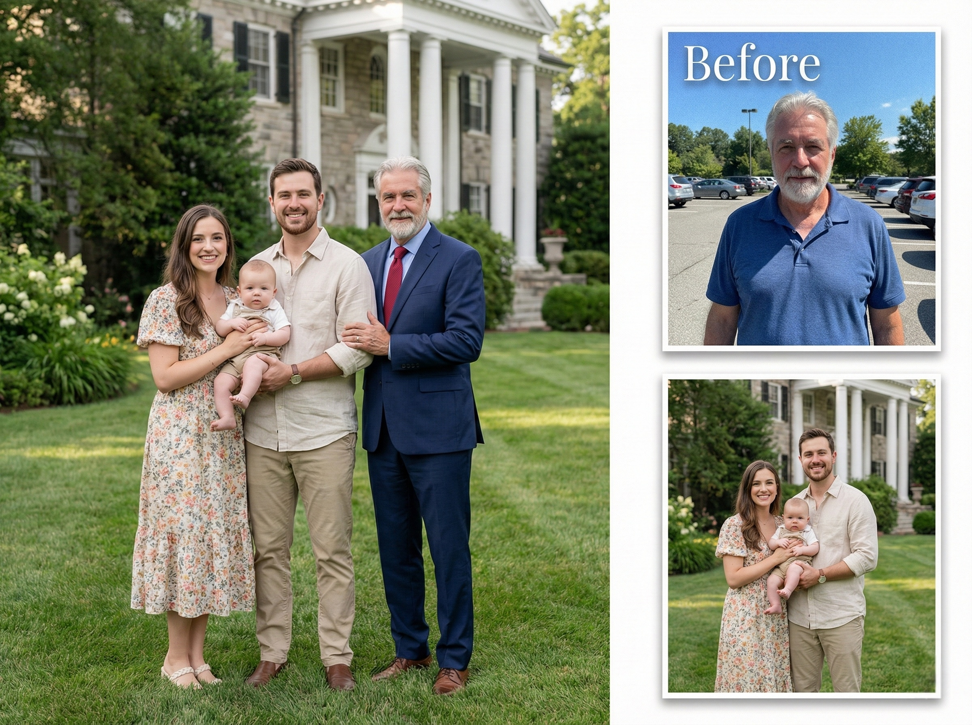 Add Person to Photo & Seamless Merge — Custom Digital Portrait (HD, Print-Ready) by Phoenix Tree Studio