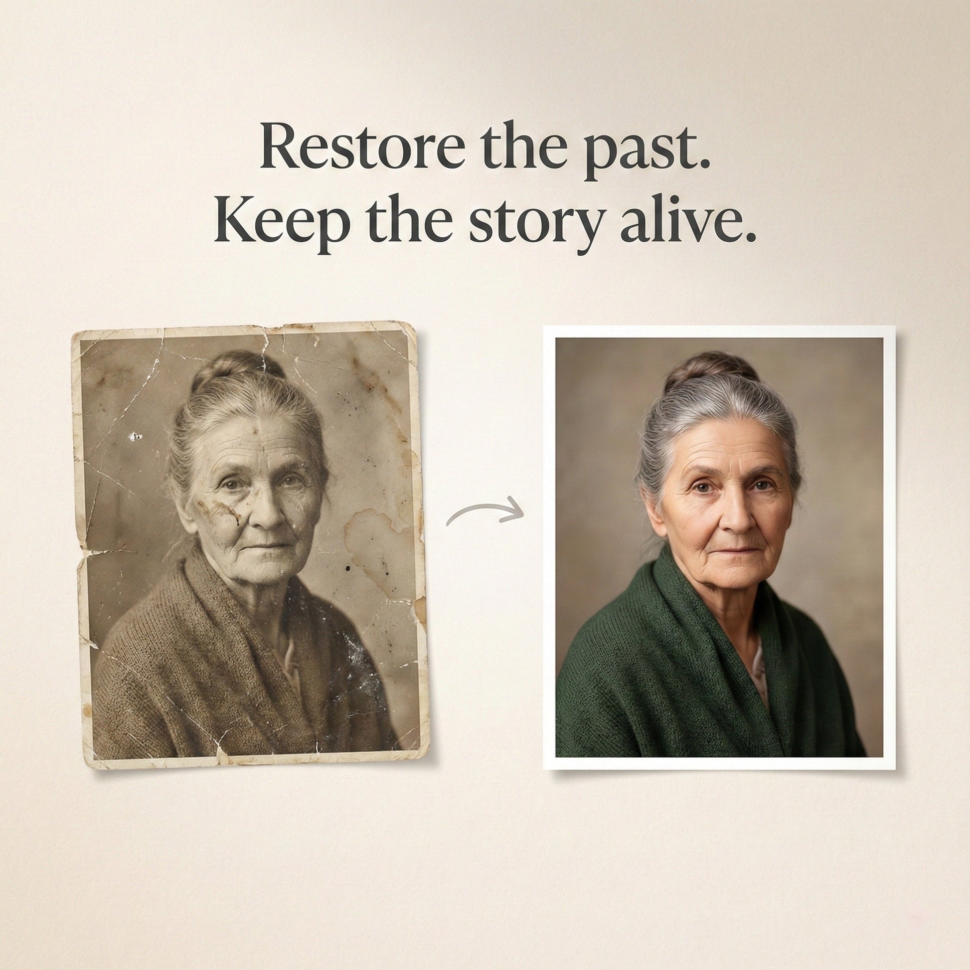 Live Memory™ - Old Photo Restoration Service - Repair, Sharpen & Colorize by Phoenix Tree Studio