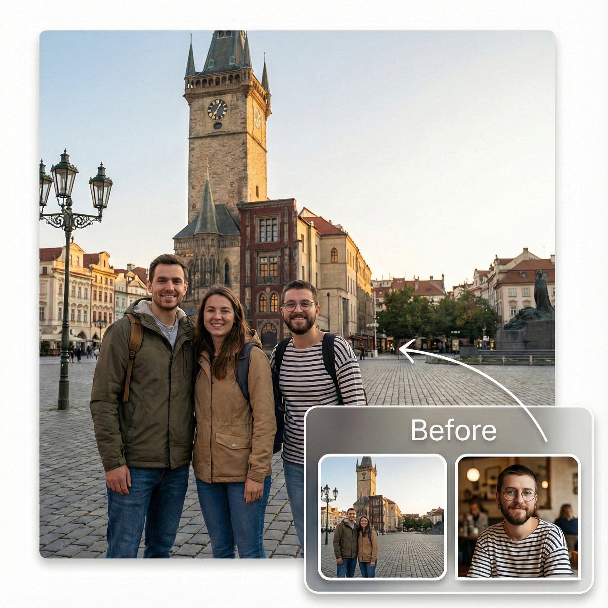 Add Missing Friend to Vacation Photo - Realistic Travel Memory Merge by Phoenix Tree Studio