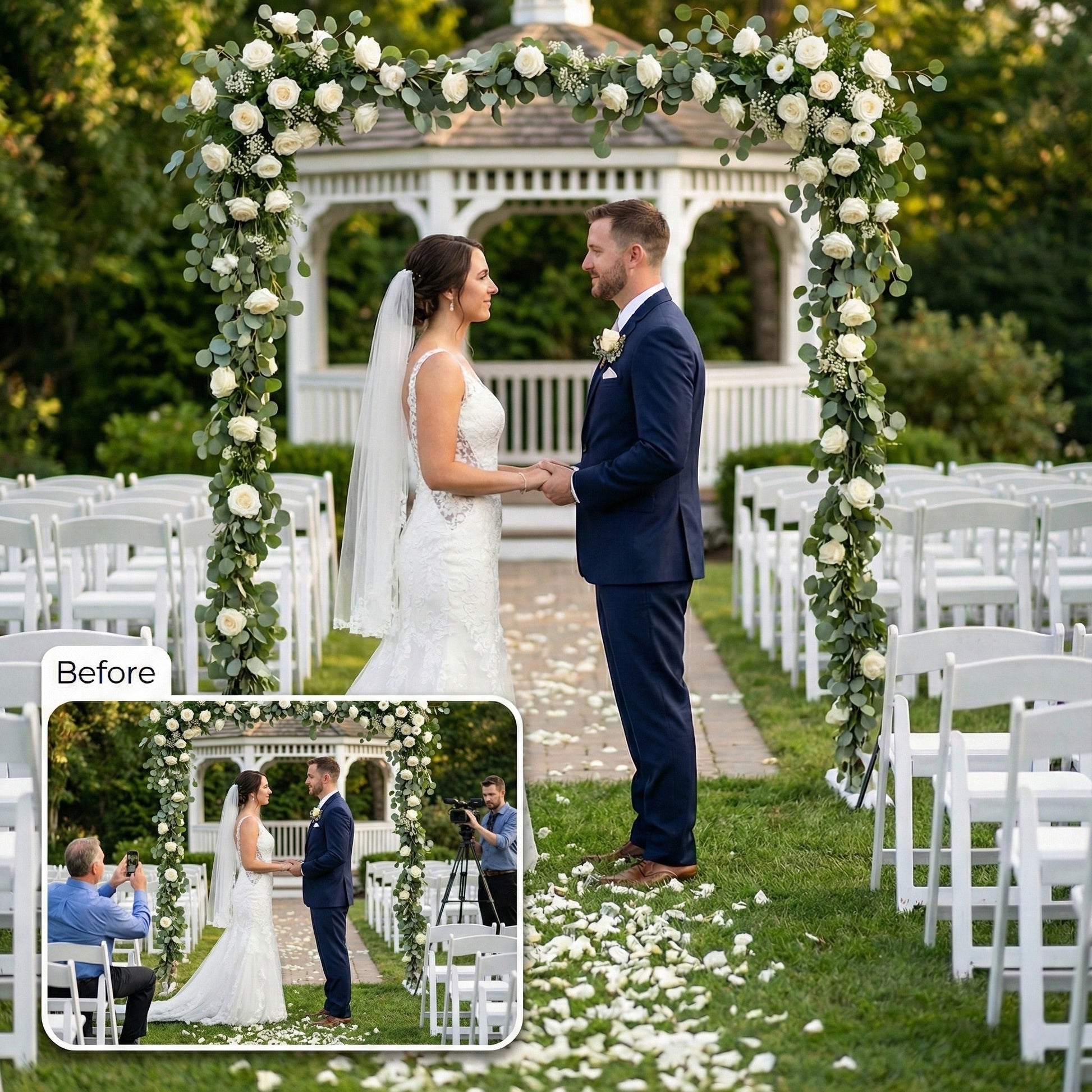 Wedding Photo Rescue: Remove Guests, Staff, or Strangers from Background by Phoenix Tree Studio