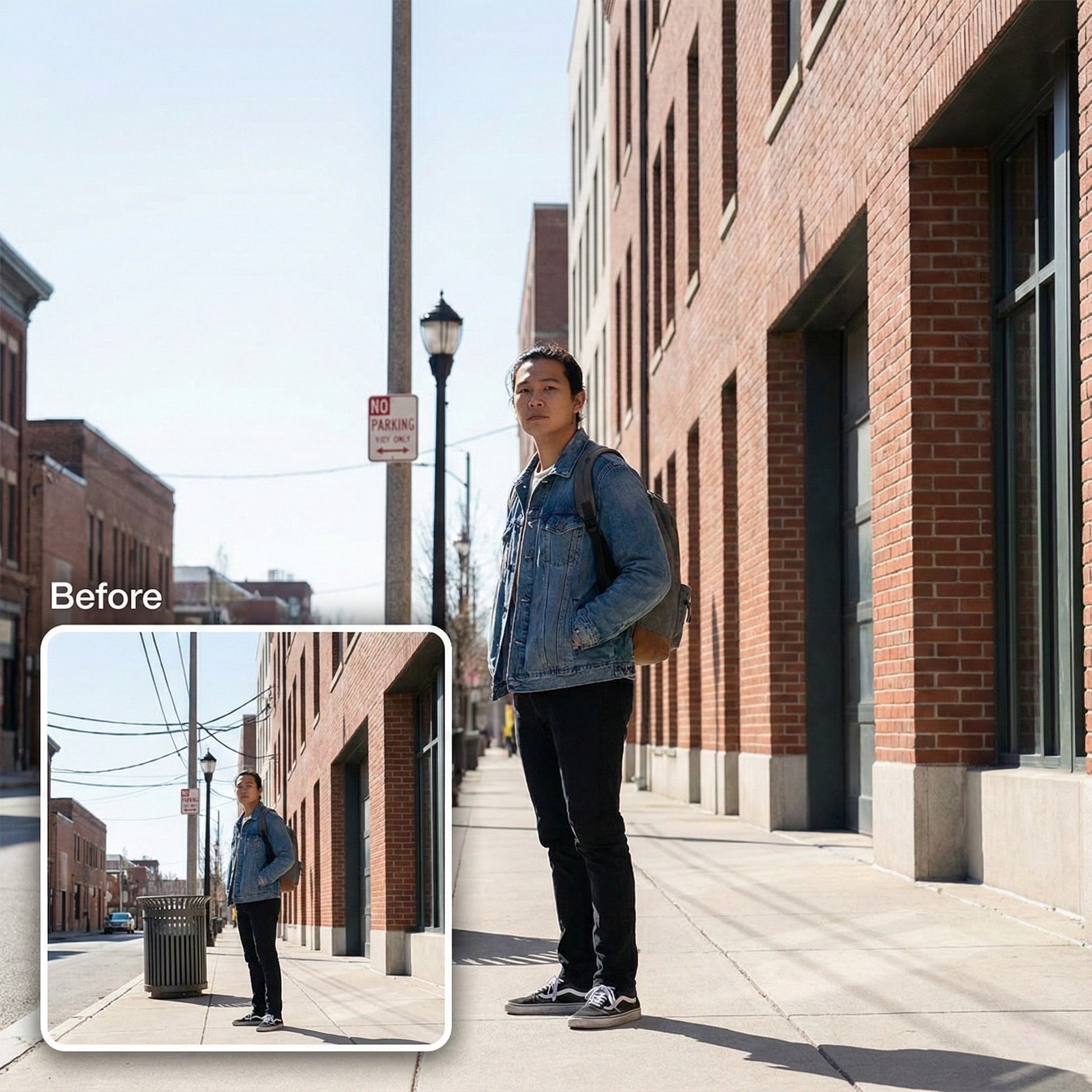 Remove Distracting Objects from Photo - Trash Cans, Wires & Signs Cleanup by Phoenix Tree Studio