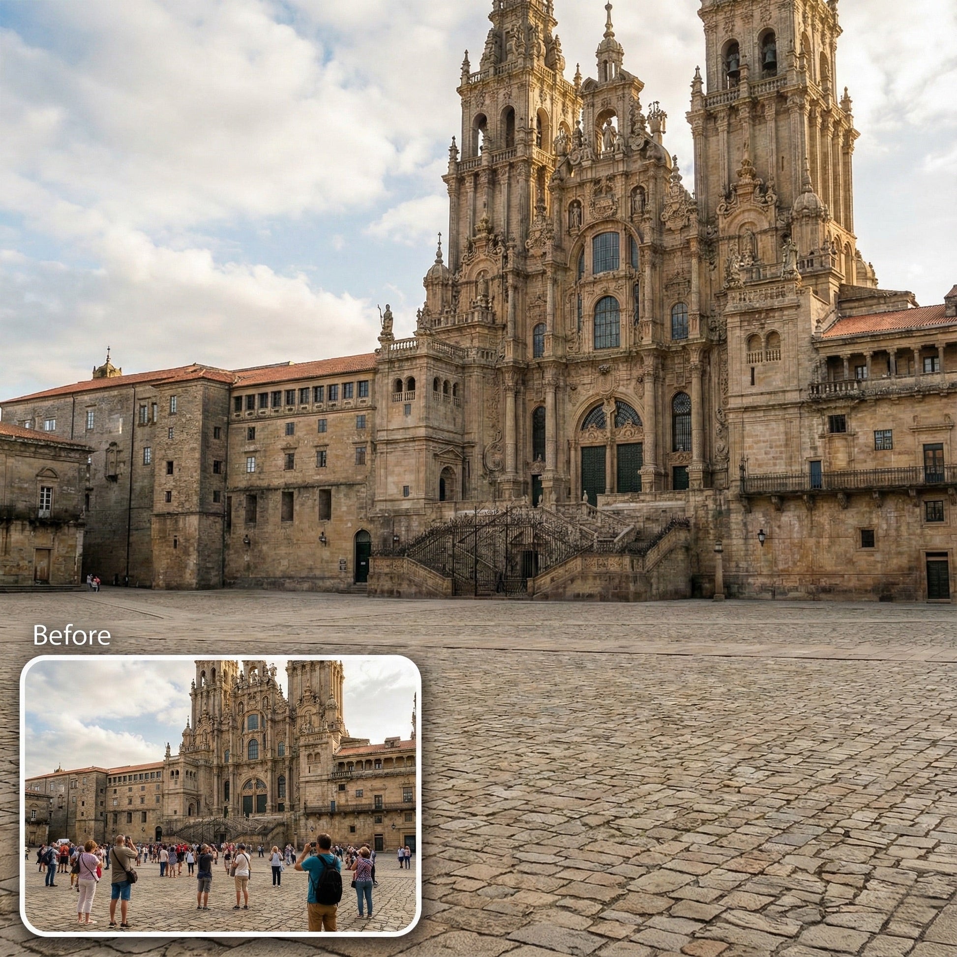 Remove Tourists & Crowds from Travel Photo - Realistic Landmark Cleanup Service by Phoenix Tree Studio