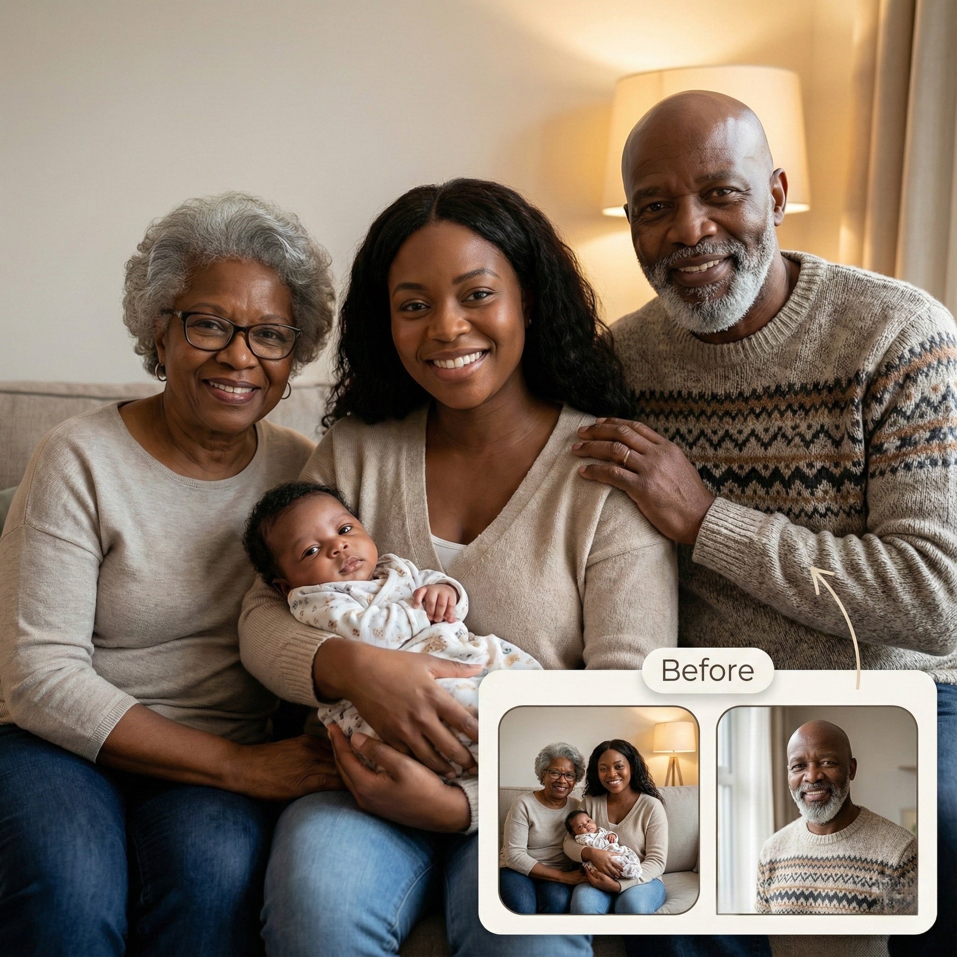 Add Deceased Loved One to Newborn Photo - The Meeting That Never Happened by Phoenix Tree Studio