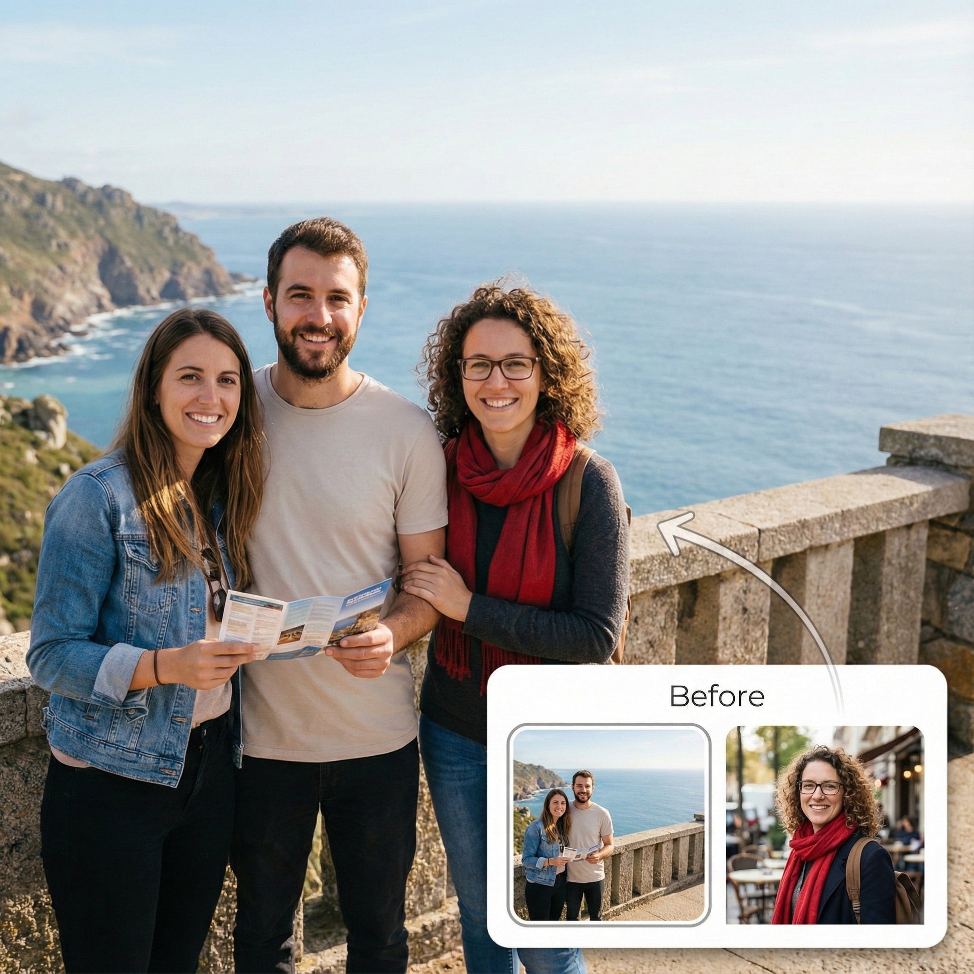 Add Missing Friend to Vacation Photo - Realistic Travel Memory Merge by Phoenix Tree Studio