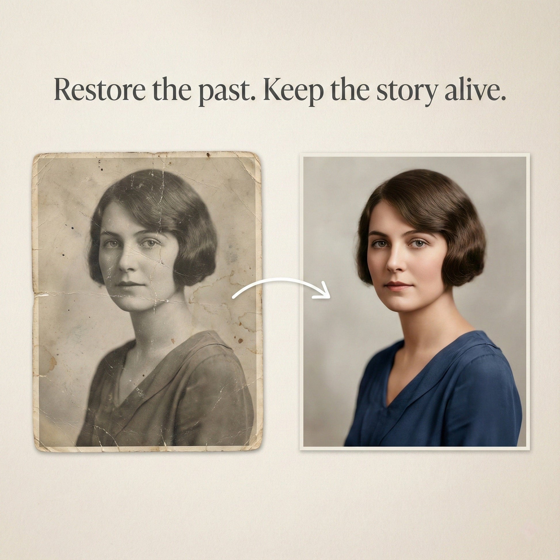 Live Memory™ - Old Photo Restoration Service - Repair, Sharpen & Colorize by Phoenix Tree Studio