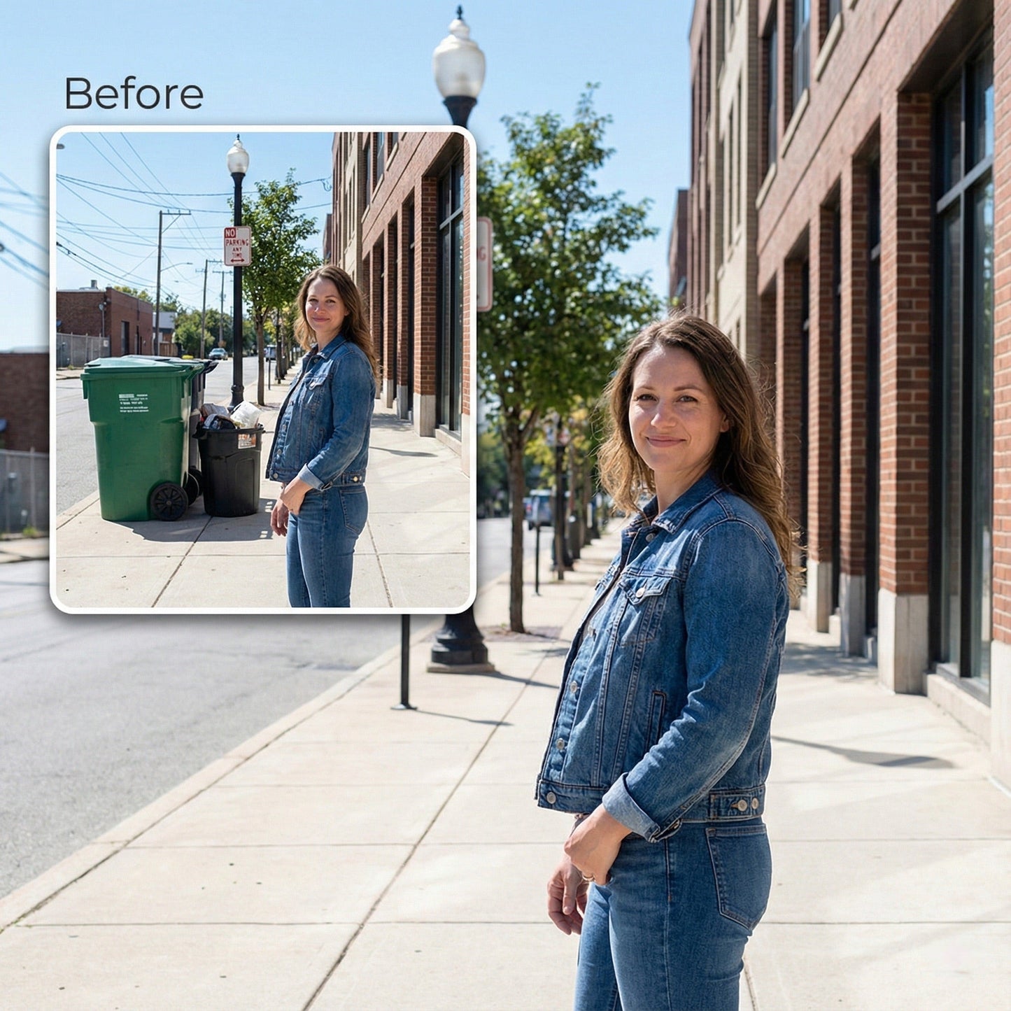 Remove Distracting Objects from Photo - Trash Cans, Wires & Signs Cleanup by Phoenix Tree Studio