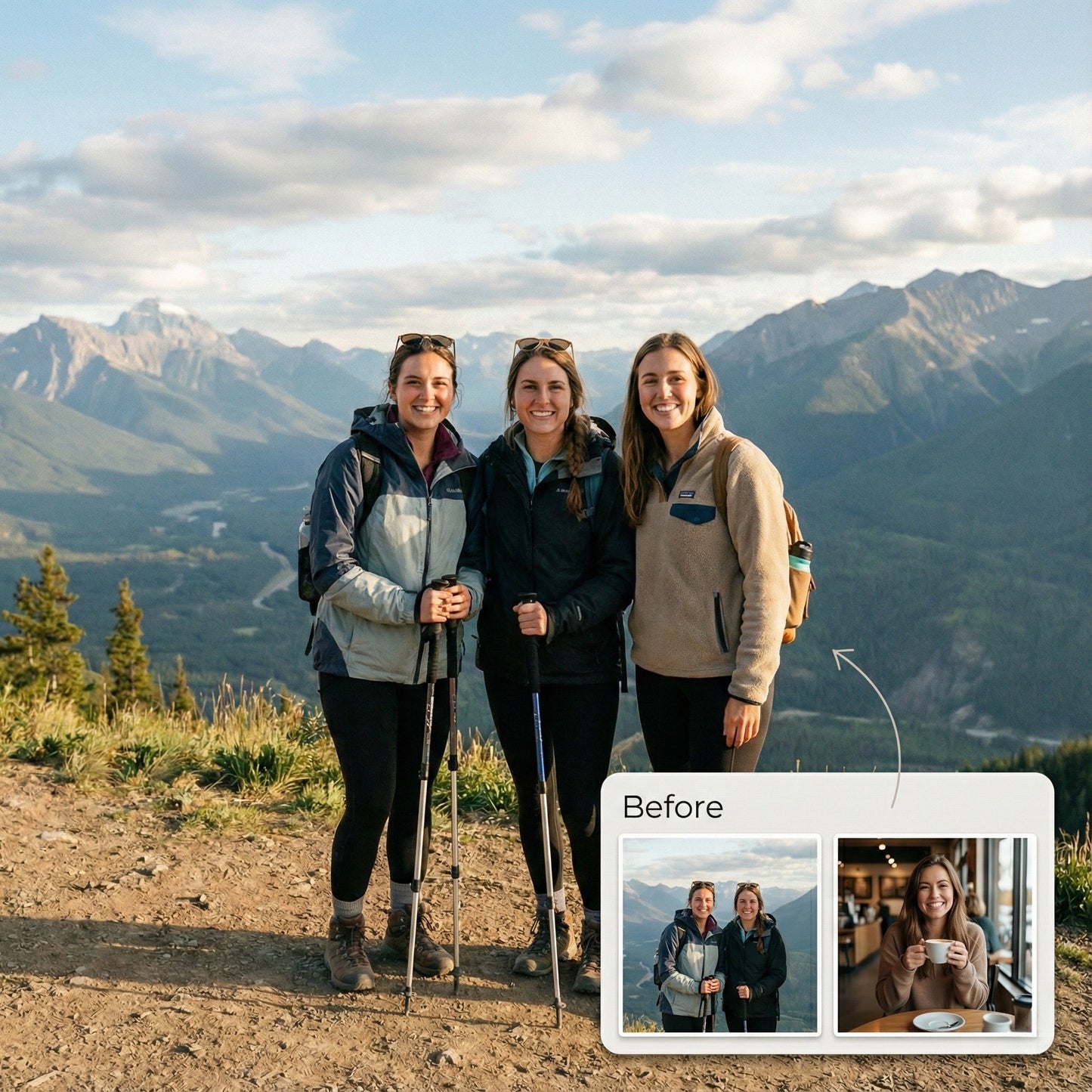 Add Missing Friend to Vacation Photo - Realistic Travel Memory Merge by Phoenix Tree Studio