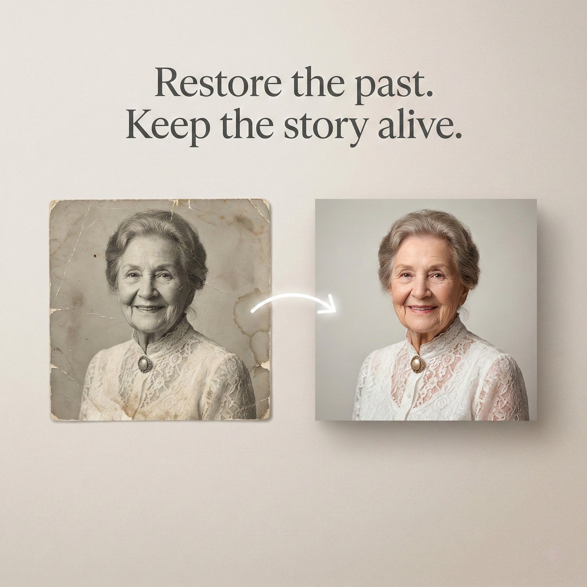 Live Memory™ - Old Photo Restoration Service - Repair, Sharpen & Colorize by Phoenix Tree Studio