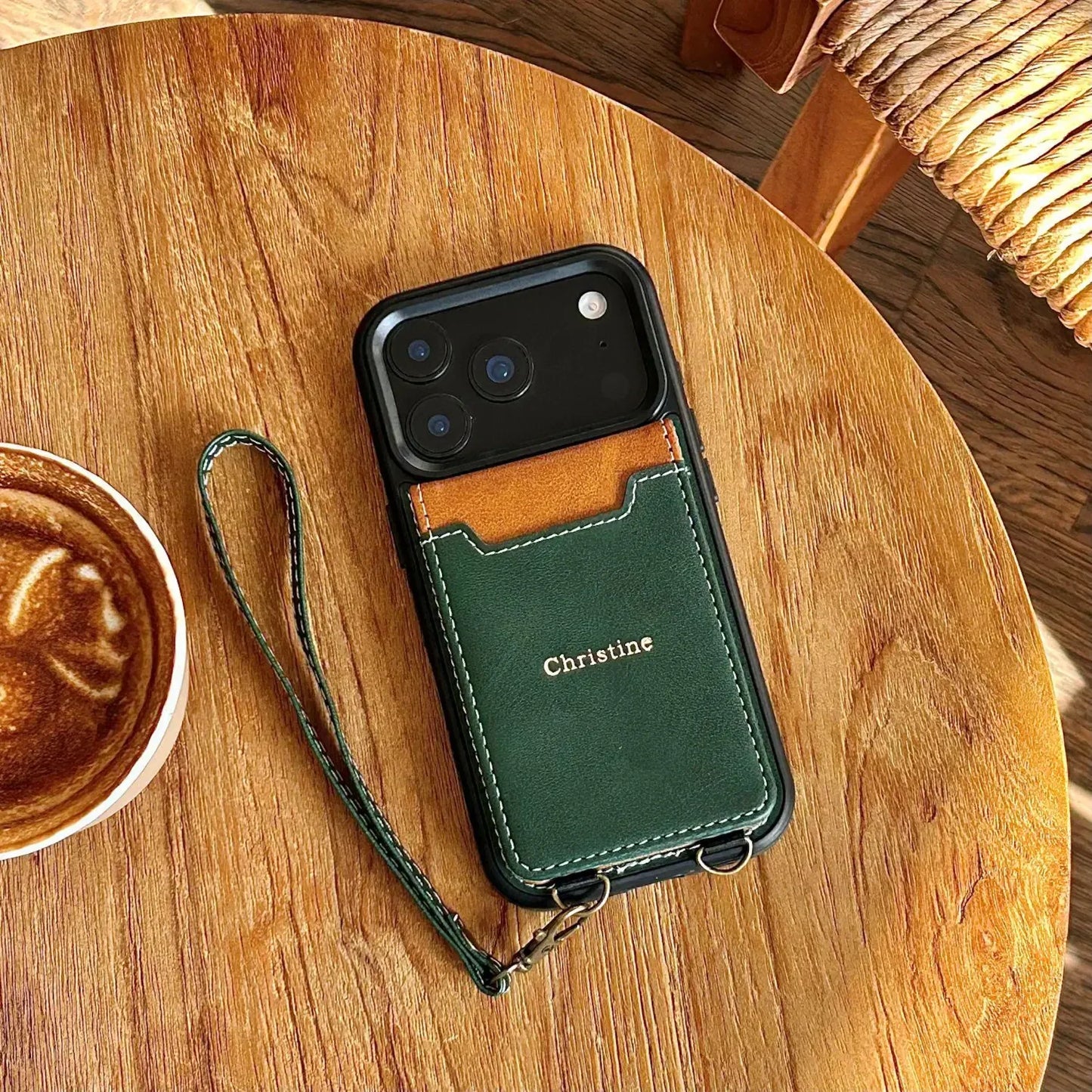 Phoenix Bespoke™: Retro Color-Block Wallet Case with Ring Stand & Wrist Strap for Google Pixel 9/8 by Phoenix Tree Studio