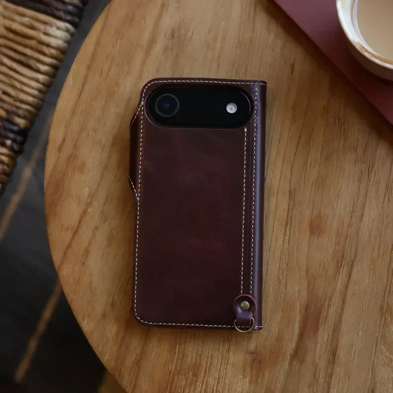 Phoenix Bespoke™: Personalized Genuine Leather Wallet & Folio Case for Samsung S25/S24 Series by Phoenix Tree Studio