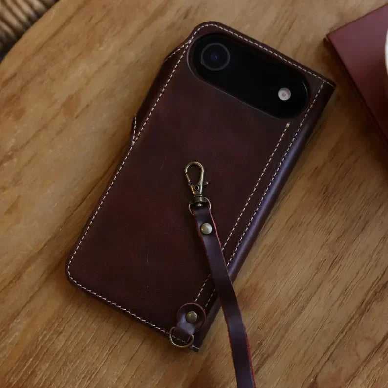 Phoenix Bespoke™: Personalized Genuine Leather Wallet & Folio Case for Samsung S25/S24 Series by Phoenix Tree Studio