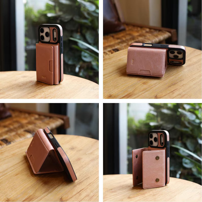 Phoenix Bespoke™: 2-in-1 Magnetic Detachable Wallet Case with MagSafe & Mega Capacity for Samsung S25-S23 Series by Phoenix Tree Studio