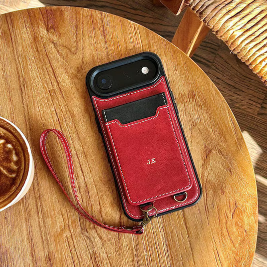 Phoenix Bespoke™: Retro Color-Block Wallet Case with Ring Stand & Wrist Strap for Google Pixel 9/8 by Phoenix Tree Studio