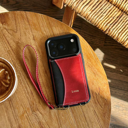 Phoenix Bespoke™: Chic Vegan Leather Wallet Case with Gold Ring for Google Pixel 9/8 by Phoenix Tree Studio