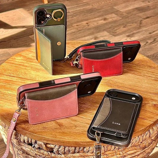 Phoenix Bespoke™: Chic Vegan Leather Wallet Case with Gold Ring for Google Pixel 9/8 by Phoenix Tree Studio