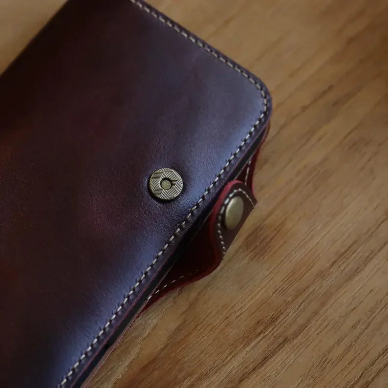 Phoenix Bespoke™: Personalized Genuine Leather Wallet & Folio Case for Samsung S25/S24 Series by Phoenix Tree Studio