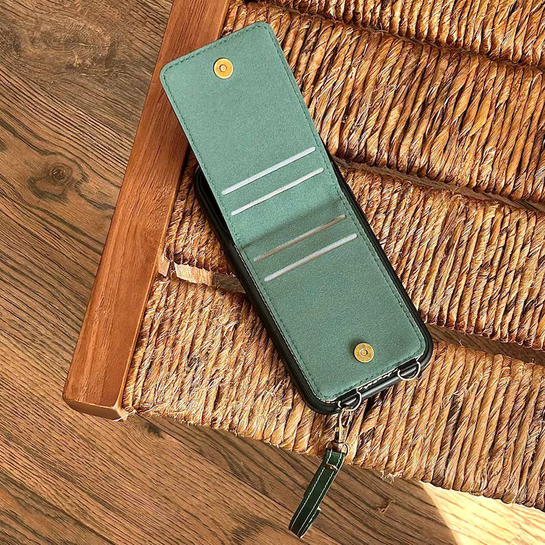 Phoenix Bespoke™: Retro Color-Block Wallet Case with Ring Stand & Wrist Strap for Google Pixel 9/8 by Phoenix Tree Studio
